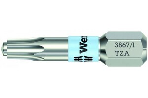 Wera 【ビット】〈071050〉3867/1 TZA (先端突起付)ステンレス ビット TORX　TX10×25mm