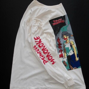 90's ヴィンテージ もののけ姫 袖プリント L/S Tシャツ ジブリ トトロ アキラ VINTEGAE PRINCESS MONONOKE ANIME STUDIO GHIBLI AKIRA の画像9