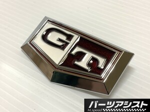再入荷致しました！■ケンメリ リア フェンダー GT エンブレム GTR 赤■パーツアシスト製 KPGC110 skyline 旧車