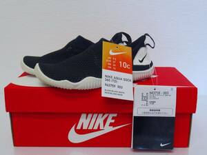 国内正規店購入 ナイキ NIKE AQUA SOCK 360(TD) 10C 16cm BLACK/BLACK/WHITE 943759 003 専用箱付き