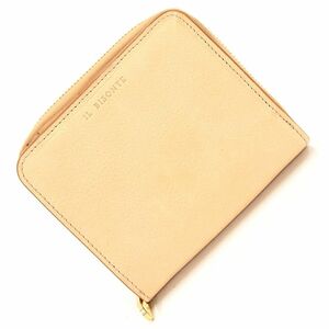  Il Bisonte folding twice purse SSW003 natural leather new goods unused compact purse Mini men's lady's IL