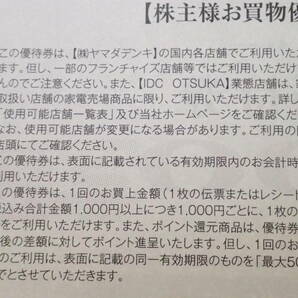 【大黒屋】★ヤマダホールディングス 株主様お買物優待券 500円x8枚(4000円分) 期限～6月末日 YAMADAデンキ 電機★の画像2