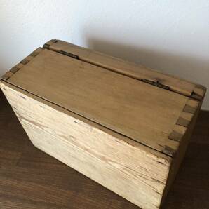 パイン材の木箱 アンティーク ヴィンテージの画像8