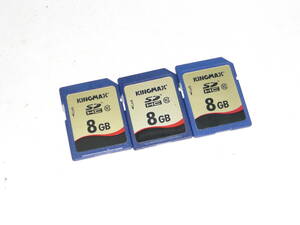  operation guarantee!KINGMAX SDHC 8GB Class ⑩ 3 pieces set 