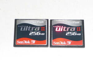 動作保証！SanDisk ultraⅡ CFカード 256MB 2枚セット