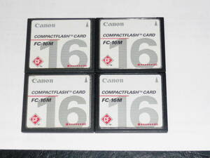  operation guarantee!Canon CF card FC-16M 16MB 4 pieces set 