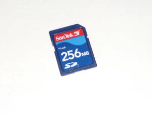 動作保証！SanDisk ＳＤカード 256MB