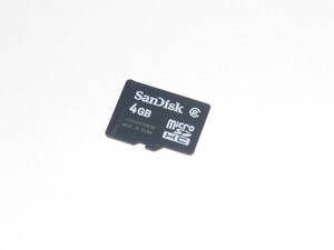 動作保証！送料無料！SanDisk microSDHC 4GB クラス②