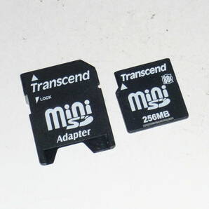 動作保証！Transcend miniSD 256MB SDカードアダプタ付の画像1