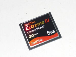 動作保証！SanDisk ExtremeⅢ CFカード 8GB 