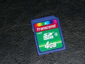 動作保証！Transcend SDHC 4GB クラス④