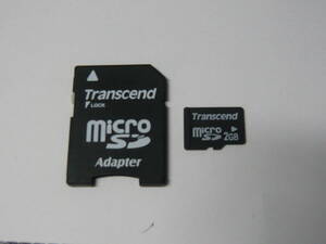 動作保証！送料無料！Transcend microSD ＳＤカード SDアダプター付　②