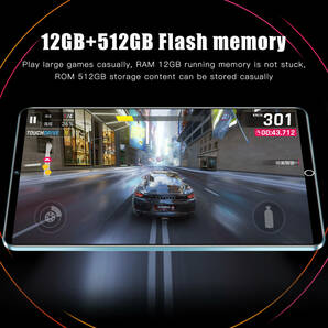 タブレット PC 2024年最新 12.9インチ Android10.1 Wi-Fiモデル 液晶 simフリー 在宅勤務 GMS認証 軽量ネット授業 12GB+512GB グリーンの画像6