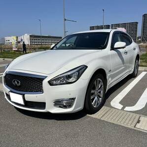 検R7年1月迄！日産！後期型 フーガハイブリッド！最上級グレード VIP！本革シート！ベンチレーション！助手席オットマン！全周囲モニター！の画像2