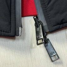 美品/M-L相当★アルマーニ/ARMANI EXCHANGE バックプリント デカロゴ リバーシブル フライトジャケット MA-1 ボンバー 中綿 2WAY メンズ 黒_画像8