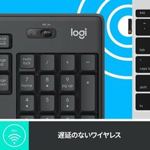 ロジクール 国内 グラファイト chrome windows 295 静音 K295GP ワイヤレスキーボード 5_画像4