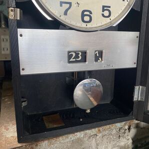[H-44] 柱時計 (振り子時計 AICHI ゼンマイ 掛け時計 愛知時計 ボンボン時計 昭和レトロ アンティーク)の画像3