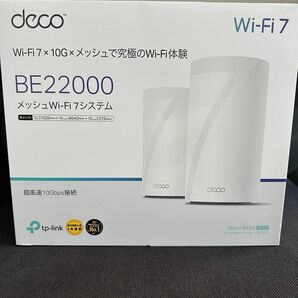 Wi-Fi 7ルーター 320MHz幅ファーム書き換え済　Deco BE85 BE22000 2個トライバンドメッシュ　メッシュ