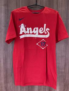 【4788】NIKE Angels エンゼルス 大谷翔平 OHTANI 背番号17 Tシャツ The Niko Tee MLB 着丈約71cm 野球