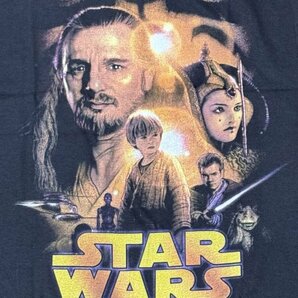 極美 STAR WARS スターウォーズ EP1 EPISODE1 エピソード1 両面 プリント 半袖 Tシャツの画像2