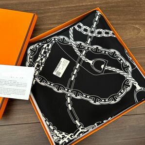 最終金額！HERMES エルメス　カレ90 レアクション・アン・シェーヌ　値下げ交渉お控えくださいませ☆