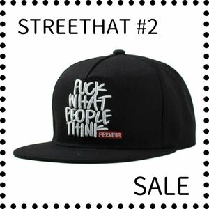 【残り1点】#2 メンズ キャップ ブラック ストリート ロック 帽子