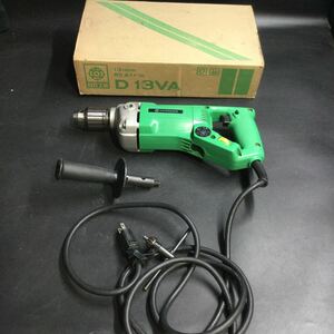 L18/動作品 日立工機 電動ドリル 13mm D13VA 電子ドリル HITACHI 電動工具 100V 工具 DIY 大工道具