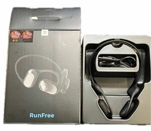 SOUNDPEATS RunFree ワイヤレスイヤホン ブラック