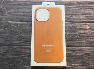 iPhone13Pro Max Apple 純正 レザーケース ゴールデンブラウン