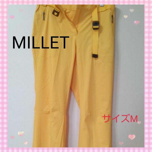 ★【新品未使用】MILLET ミレー 　長ズボン アウトドアパンツ 73サイズ イエロー　軽量