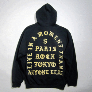 ★+8 PARIS ROCK Tokyo プラスエイト パリスロック トーキョー &#34;LIVE IN A MOMENT&#34; HOODIE★ユニセックス Lサイズ