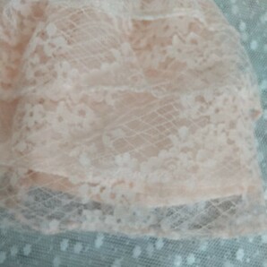 リカちゃんの服★ハンドメイド★ピンクレース４段の豪華なドレス（バラ）の画像4