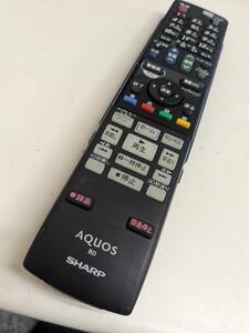 【FB-20-198】 シャープ AQUOS (BD-HDS55 BD-HDS53) BD レコーダー リモコン GA869PA　比較的美品・動確済