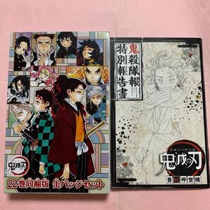 鬼滅の刃/22巻同梱版缶バッジ&小冊子セット(特典のみ)