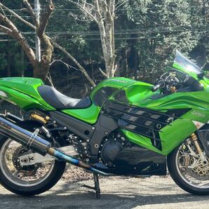 美車、走行少！Kawasaki ZX14Rフルカスタム 前後OHLINS、Brembo、GAILSPEED、ノジマデュアルチタンなど乗って帰れます！の画像2