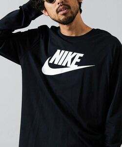 NIKE L/S TEE ナイキ ロンT アイコン フューチュラ ロゴ ブラック 長袖 Tシャツ CI6292-010