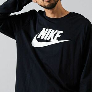 NIKE L/S TEE ナイキ ロンT アイコン フューチュラ ロゴ ブラック 長袖 Tシャツ CI6292-010の画像1