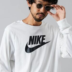 NIKE L/S TEE ナイキ ロンT アイコン フューチュラ ロゴ ブラック 長袖 Tシャツ CI6292-100の画像1