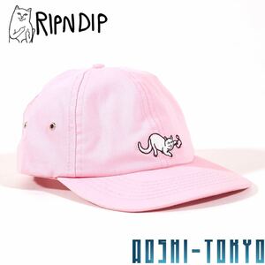 ◆Ripndip Nermal 6パネル キャップ ピンク / リップンディップ / HUF