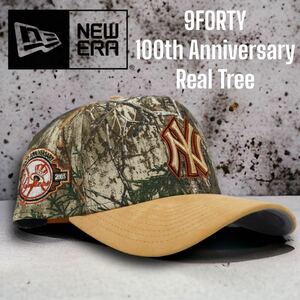 ●New Era 9FORTY New York Yankees NY Real Tree Suede A-Frame Cap /リアルツリー　ニューヨークヤンキース　スナップバックキャップ