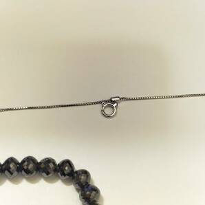 美品◆天然ブラックダイヤモンドネックレス 202ct◆Black diamond necklace ◆鑑別書・ソーティング付き ミラーボールカットの画像7