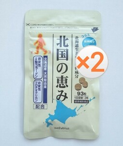 2袋セット 北国の恵み 93粒入