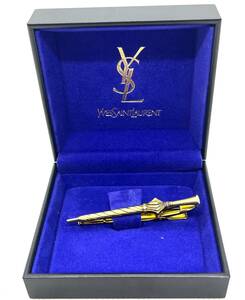 中古★YSL 　イブサンローラン　ネクタイピン　カサ　スーツ　メンズ装飾　シャツ　箱付/3240