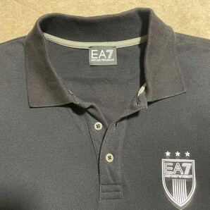 エンポリオアルマーニ ■ EA7シルバーロゴ！半袖ポロシャツ S〜スリムMサイズ相当 EMPORIO ARMANI 半袖Tシャツの画像2