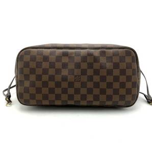 1円【人気モデル】LOUIS VUITTON ルイヴィトン ダミエ エベヌ ネヴァーフルMM トートバッグ ショルダー レザー ブラウン N51105 肩掛けの画像6