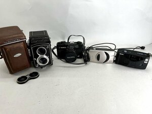 ジャンク 蛇腹カメラ yashicaflex ヤシカ 二眼レフ リコー キャノン luna xl フィルムカメラまとめ 動作未確認 現状[03-3614