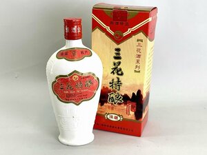  old sake China katsura tree .SAN HUA TE NIANG three flower Special .53% 450ml approximately 840g box attaching [19376