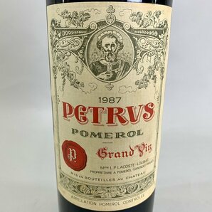 古酒 CHATEAU PETRUS シャトー ペトリュス 1987 赤ワイン 750ml[01-3732の画像3