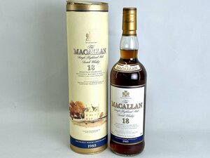 古酒 THE MACALLAN マッカラン 18年 シェリーオークカスク 1985 43% 750ml ケース付[03-3678