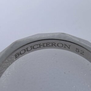 BOUCHERON ブシュロン Pt950 ファセット リング 指輪 11.5号 5g ネーム入り[03-3696の画像4